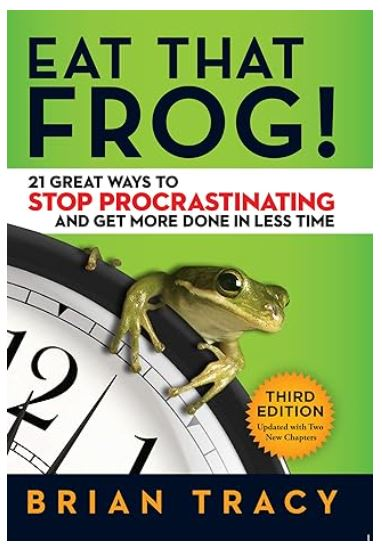 eat that frog, time management books, brian tracy