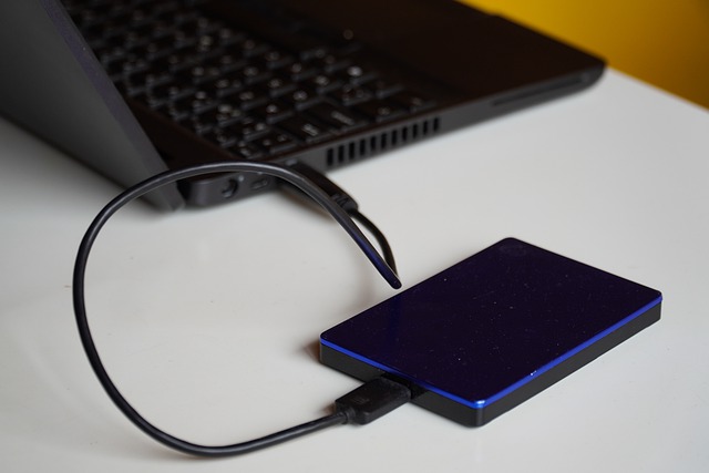 A hard drive is used for file storage